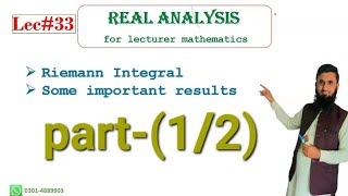 Real analysis lec3312 Riemann integrable function [upl. by Etty]