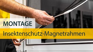 Einfach unbeschwerter InsektenschutzMagnetrahmen ohne Bohren einbauen [upl. by Enelcaj]