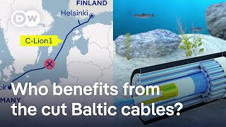 Baltic Sea cables Does the trail lead to China  DW News [upl. by Suolkcin]