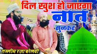 Taslim Raza Barelvi New Naat  मुफ्ती साहब झूम उठे Barelvi Duniya  Mufti Hammad Muradabadi [upl. by Anesusa]