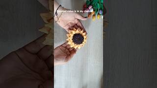 Making a sunflower from old diya  old diya reuse ideas [upl. by Cherise121]