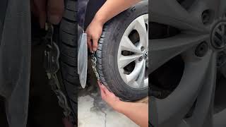 Easy to install car stainless steel ice breaking snow chains [upl. by Ebby150]