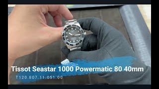 Tissot Seastar 1000 Powermatic 80 40mm T120 807 11 051 00 [upl. by Emile]