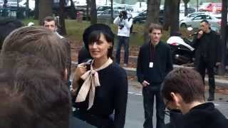 Ines De La FRESSANGE  Paris Fashion Week Octobre 2013 Chanel show [upl. by Trin]