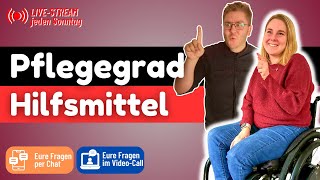 Pflegegrad und Hilfsmittel  mit Svenja von svenjaswelt 🔴 LIVE vom Sozialrat Deutschland [upl. by Ilegna]