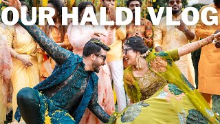 OUR HALDI VLOG 😍 HEBAREE WEDDING DAY  2  WEDDING VLOG  HEBA AND REVAZE  HEBAYOUSHRA [upl. by Erdreid128]