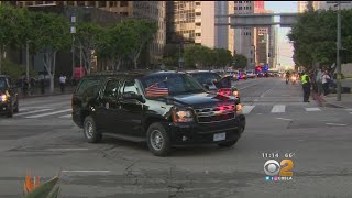 President Trump Leaves Los Angeles [upl. by Oilegor]