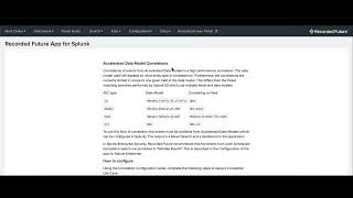 Recorded Future for Splunk App Splunk Enterprise Security Documentation Guide [upl. by Cesare547]