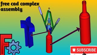 part 4 10 piece complex assembly assembly question cad freecad assembly 3d [upl. by Adnilab553]