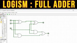 Logisim FullAdder [upl. by Anselmi]