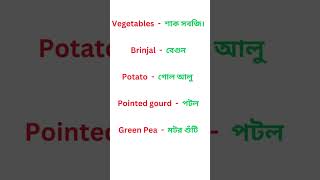 English to Bangla word meaning vocabulary shorts [upl. by Cindelyn]