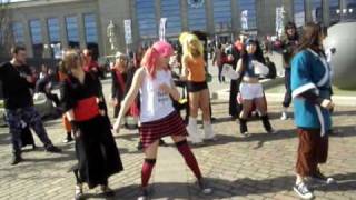 Lucky star dance REAL FULL  Polymanga 2010  Session ParaPara [upl. by Ashlan]