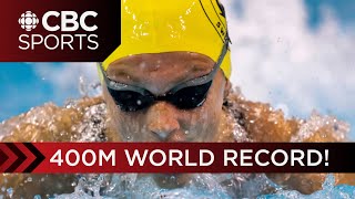 Summer McIntosh breaks 2nd world record at Canadian swimming trials  CBC Sports [upl. by Ellehsal]