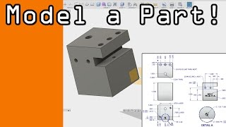 Fusion 360 Tutorial Create a Part from a Drawing FF50 [upl. by Notsla]