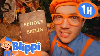 Blippis Evil Spooky Spells  Blippi Halloween Cartoons  Moonbug Halloween for Kids [upl. by Diane431]