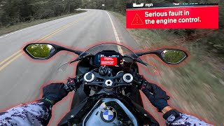 Motorcycle Blows Up While Riding It  BMW S1000RR [upl. by Yance322]