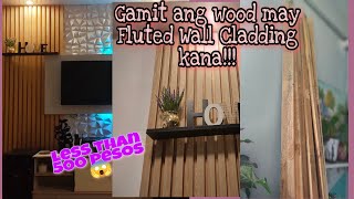 MODERN WOOD SLAT WALL  ACCENT WALL EASY STEPS [upl. by Ahsieka]