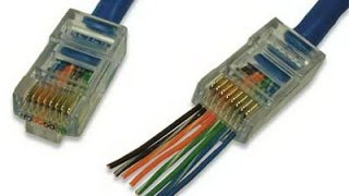 CAT5 cable to connector RJ45 Detailed How to Crimp Ethernet [upl. by Cole]