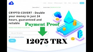 Crypto covertltd Live Payment Proof 12075 TRX  Dubai Admin 2192023 [upl. by Eybbob]