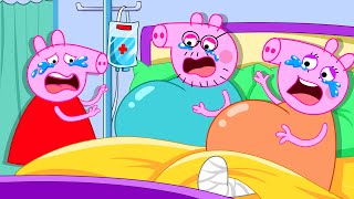 Both Daddy Pig and Mummy Pig are pregnant   Peppa Pig Funny Animation [upl. by Euv696]