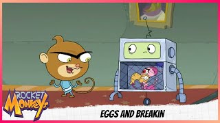 Rocket Monkeys  Full Episode  Eggs and Breakin [upl. by Nagek]