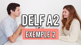 PRODUCTION ORALE DELF A2  Exemple avec SOUSTITRES et explications [upl. by Eillib352]