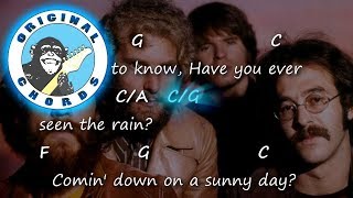 Creedence Clearwater Revival  Have You Ever Seen The Rain  Chords amp Lyrics [upl. by Alleinad900]