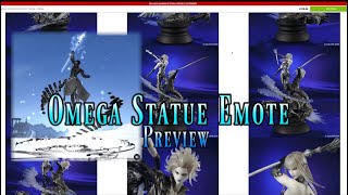 FFXIV Omega Statue Emote  First Look [upl. by Rusell]