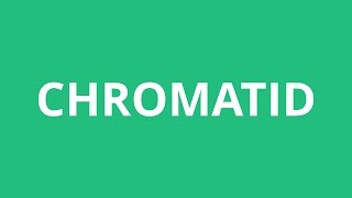 How To Pronounce Chromatid  Pronunciation Academy [upl. by Otreblasiul]