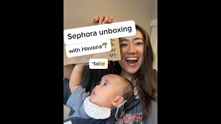 Sephora unboxing with my 6month old baby girl🌴 [upl. by Nnylirret]