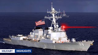 Navy’s Destroyer with New Laser Is Truly a quotMonsterquot at Sea [upl. by Delaney]