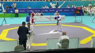 Recber Hakan TUR Dehghanisaloomahalleh Mohammadsadegh IRI 2022 ISLAMIC SOLIDARITY GAMES 63 kg SF [upl. by Lindsy]