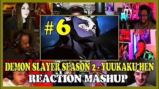 Demon Slayer Season 2  Kimetsu no Yaiba Yuukaku hen Episode 6 Reaction Mashup [upl. by Ellivro]