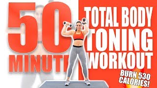 50 Minute Total Body Toning Workout 🔥Burn 530 Calories 🔥Sydney Cummings [upl. by Stanislaus954]