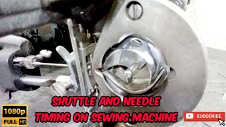 Shuttle and Needle timing on sewing machine [upl. by Merow]