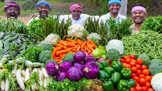 COLORFUL VEGETABLE Soup Recipe  Grand Vegetables Cutting amp Cooking  Healthy Soup Recipe [upl. by Kennan282]