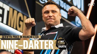 NINEDARTER GERWYN PRICE PINS PERFECTION IN MANCHESTER [upl. by Ahsaeym]