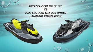 SeaDoo GTI SE 170 vs GTX 300 Limited  Handling Comparison [upl. by Aney835]