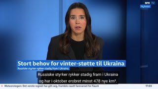 NRK Nyheter Пряме включення із гуманітарного складу Української громади в Норвегії [upl. by Hartnett]