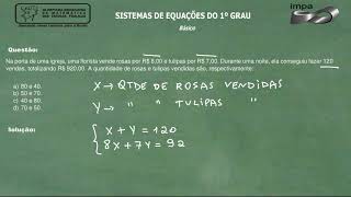 Sistemas de Equações do Primeiro Grau I  15 [upl. by Zilla]