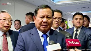 Ket Pers Presiden Prabowo Usai Bertemu dengan Anggota Korporasi USINDOWashington DC 11 Nov 2024 [upl. by Seidel]