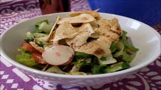 Fattoush Salad in 1 min  فتوش [upl. by Nanam45]