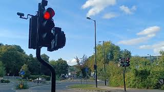 British Traffic light Envirolite Tled 1x3 amp 1x2 in Brighton Road Old Coulsdon [upl. by Atiuqel]