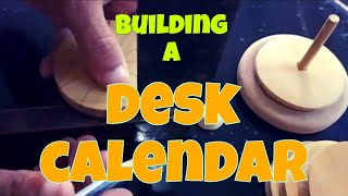 handmade perpetual wooden desk calendar [upl. by Pride]