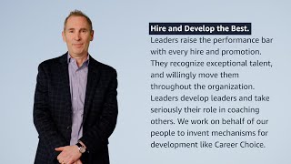 quotHire and Develop the Bestquot Leadership Principle Explained by Amazon CEO Andy Jassy [upl. by Duer]