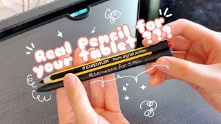 ⚡Best SPen Alternative ✏ Review Staedler Noris Digital Jumpo 🌱 Samsung Tab S6 Lite [upl. by Einnek]