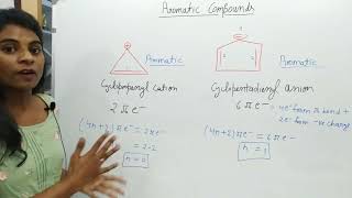 Organic chemistry Aromatic compounds Cyclopropenyl cation and cyclopentadienyl anion examples [upl. by Angeline]