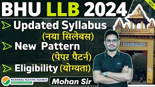 BHU LLB Entrance Syllabus 2024  cuet bhu llb paper pattern new syllabus  bhu llb 2024 [upl. by Aciemaj]