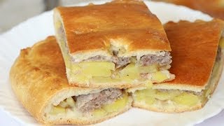 Ну оОчень вкусный  Пирог с мясным фаршем и картошкой [upl. by Elok]