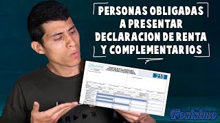 Como saber si estoy obligado a declarar renta YO TE LO EXPLICO [upl. by Teahan830]